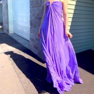 Nicole Miller Strapless Gown